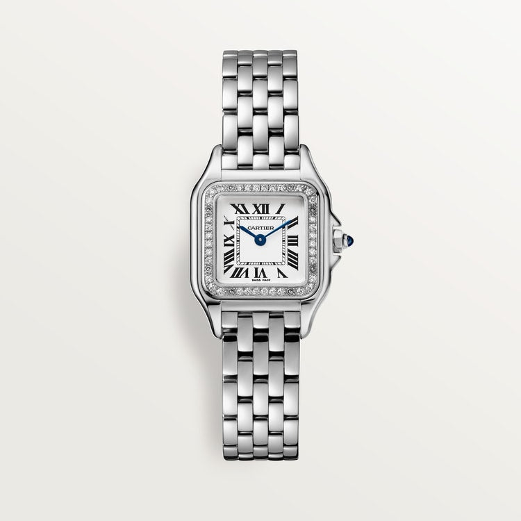 Pantara Small Steel Diamond Watch | US | Small Steel Diamond