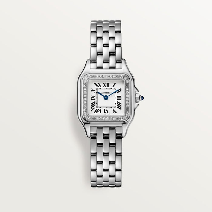 Pantara Small Steel Diamond Watch | US | Small Steel Diamond
