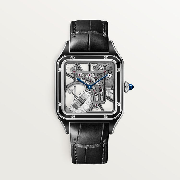 Santor 43.5 mm x 31.4 mm SKELETON WATCH EQUIPPED WITH A MICRO-ROTOR | Steel | Edition 02