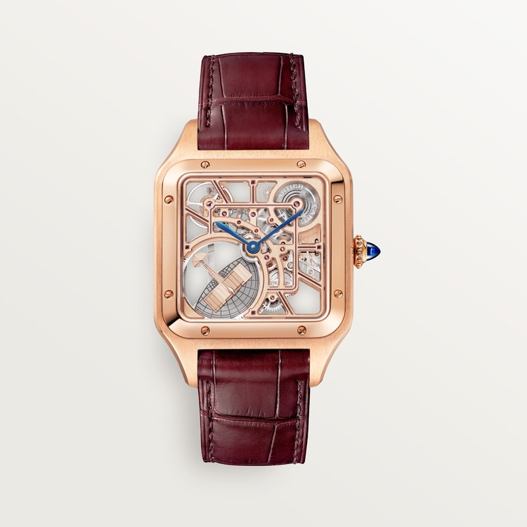Santor 43.5 mm x 31.4 mm SKELETON WATCH EQUIPPED WITH A MICRO-ROTOR | Rose gold & Gold
