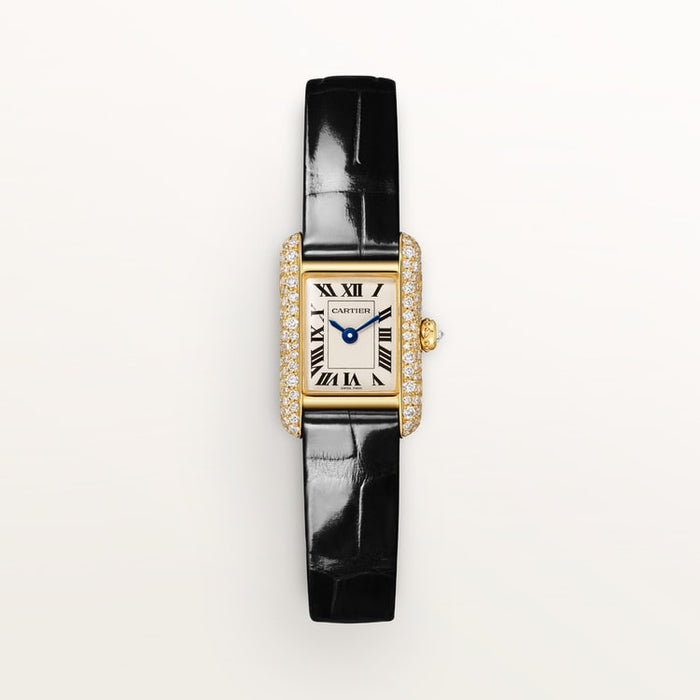 Tannor Mini model quartz movement | yellow gold & leather | Edition 02