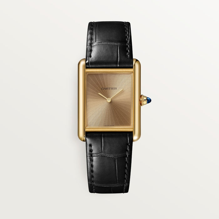 Tannor Small model quartz movement | yellow gold & leather | Edition 02