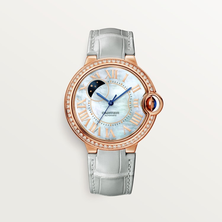 Belune 36 mm automatic movement | rose gold & leather