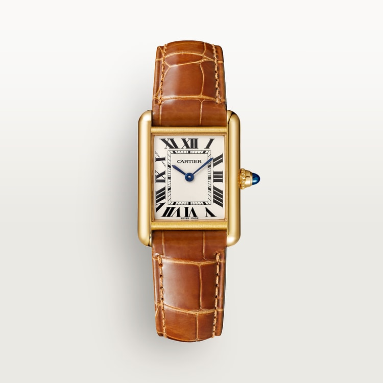 Tannor Medium model hand-wound mechanical movement | rose gold & leather