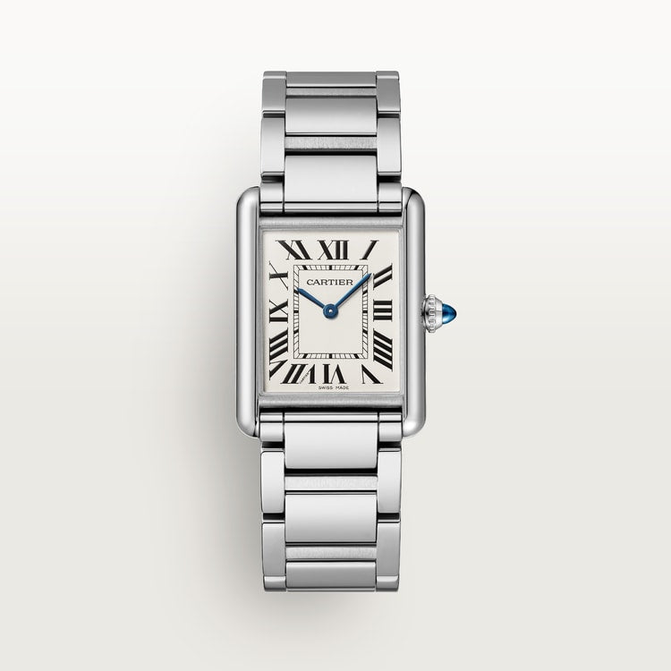 Tannor Mini model quartz movement | white gold & leather