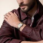 Rovestar 42.5 mm x 34.9 mm | Gold and steel & Steel