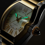 Rovestar 47.2 mm x 38.8 mm | Gold and steel & Steel
