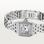 Pantara Small Steel Diamond Watch | US | Small Steel Diamond