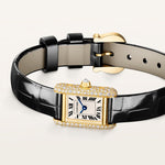 Tannor Mini model quartz movement | yellow gold & leather | Edition 02