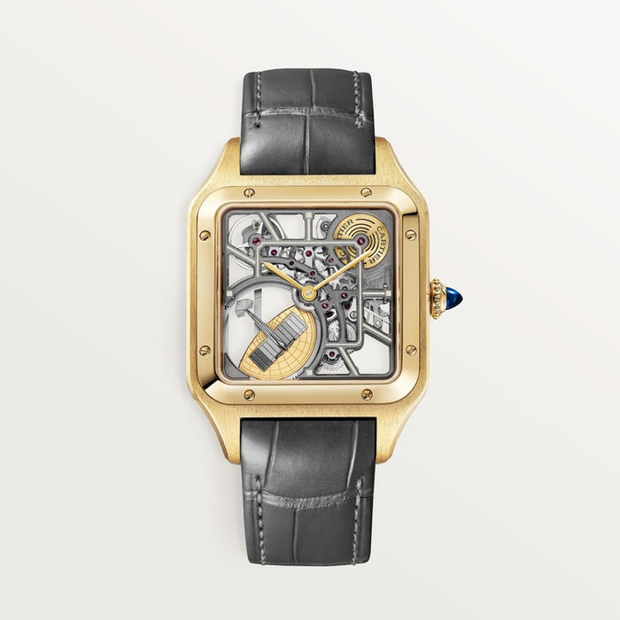 Santor 43.5 mm x 31.4 mm SKELETON WATCH EQUIPPED WITH A MICRO-ROTOR | Yellow gold & Yellow gold 750/1000