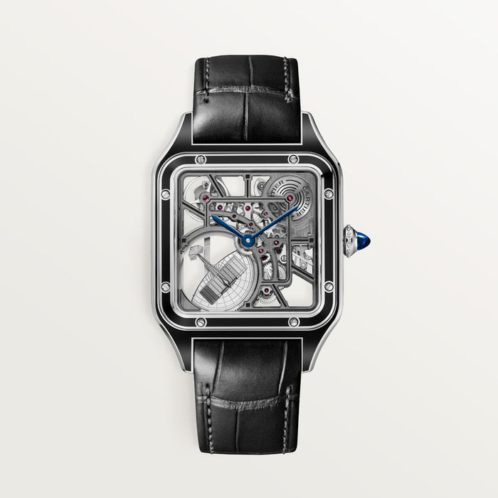 Santor 43.5 mm x 31.4 mm SKELETON WATCH EQUIPPED WITH A MICRO-ROTOR | Steel | Edition 02