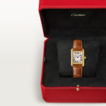 Tannor Medium model hand-wound mechanical movement | rose gold & leather