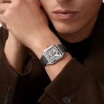 Santor 43.5 mm x 31.4 mm SKELETON WATCH EQUIPPED WITH A MICRO-ROTOR | Steel