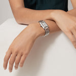 Tannor Small model quartz movement | white gold & leather