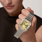 Santor 41.9 mm x 35.1 mm | Gold and steel & Steel