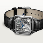 Santor 43.5 mm x 31.4 mm SKELETON WATCH EQUIPPED WITH A MICRO-ROTOR | Steel | Edition 02