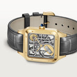 Santor 43.5 mm x 31.4 mm SKELETON WATCH EQUIPPED WITH A MICRO-ROTOR | Yellow gold & Yellow gold 750/1000