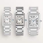 Tannor Mini model quartz movement | white gold & leather