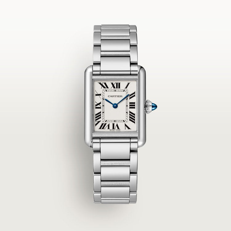 Tannor Small model quartz movement | white gold & leather