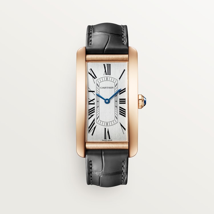 Tannor Large model manual skeleton movement | rose gold & leather
