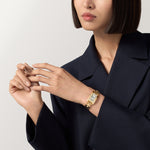 Tannor Mini model quartz movement | yellow gold & leather