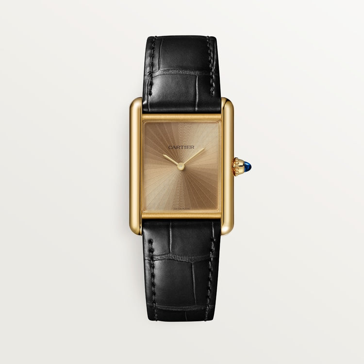 Tannor Small model quartz movement | yellow gold & leather | Edition 02