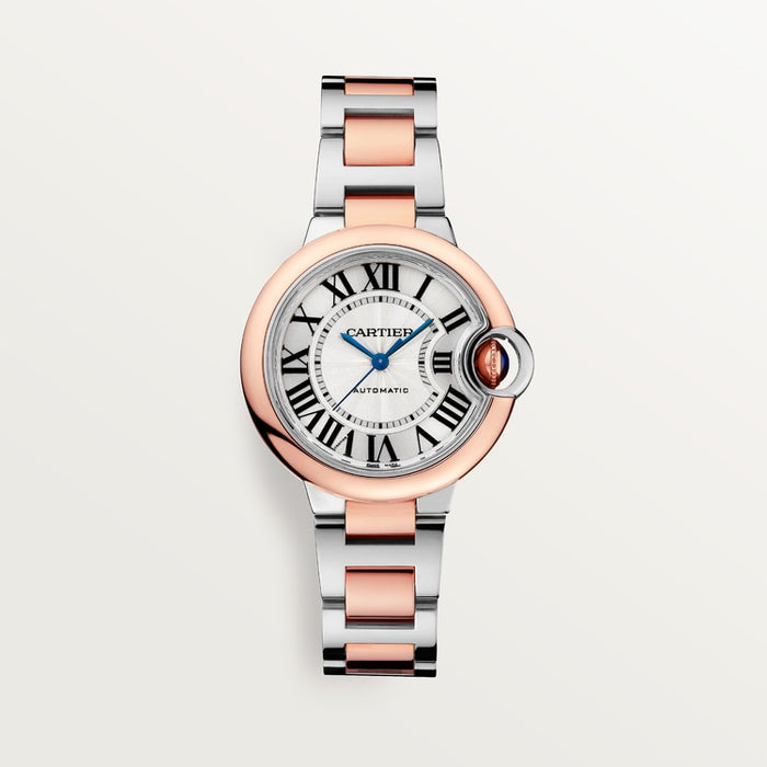Belune 33 mm mechanical movement with automatic winding | rose gold & steel