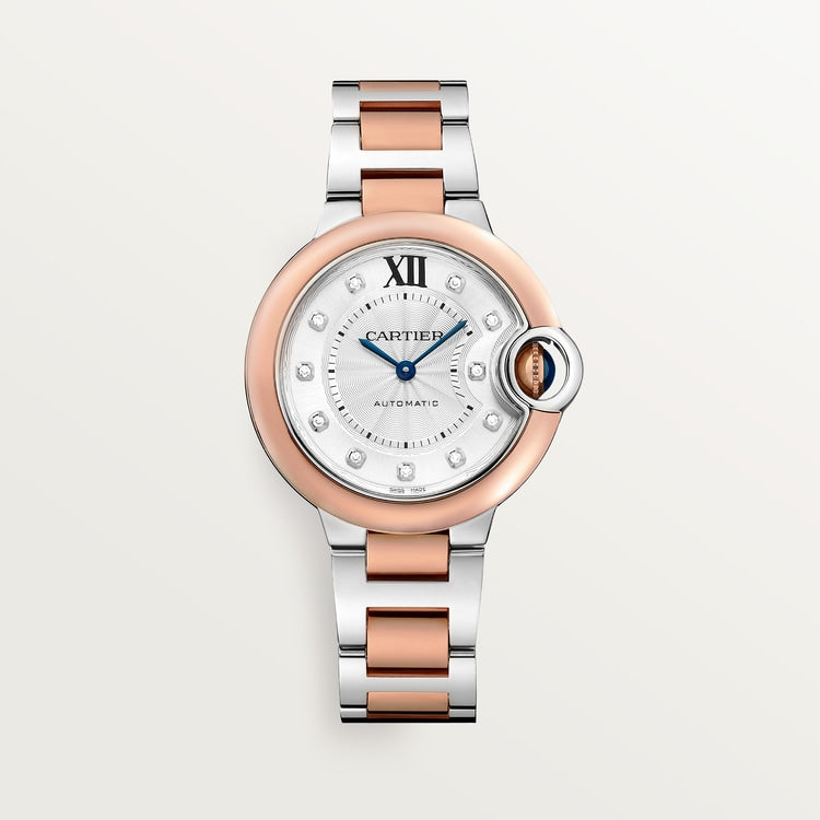 Belune 33 mm mechanical movement with automatic winding | rose gold & steel | Edition 02