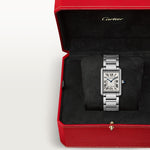 Tannor Mini model quartz movement | white gold & leather