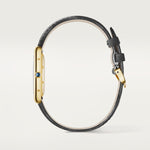 Tannor Medium model quartz movement | 18K yellow gold & leather