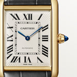Tannor Medium model quartz movement | 18K yellow gold & leather