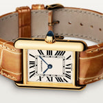 Tannor Medium model hand-wound mechanical movement | rose gold & leather