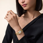 Tannor Mini model quartz movement | yellow gold & leather
