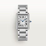 Tannor Large model | steel & # Large Steel Leather Strap Watch