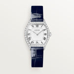 Tortelle Small model quartz movement | white gold & leather