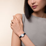 Tortelle Mini model quartz movement | white gold & leather
