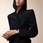 Tortelle Small model quartz movement | rose gold & leather
