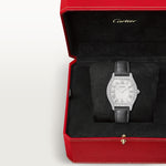 Tortelle Large model manual movement | platinum & leather